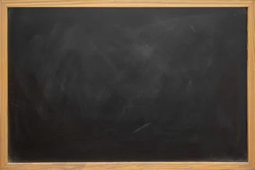 Foto op Plexiglas Abstract texture of chalk rubbed out on blackboard or chalkboard background, can be use as concept for school education, dark wall backdrop , design template , etc. © tonstock