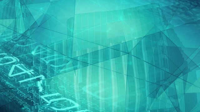 Digital number transformation, cyber numbers abstract idea 4k