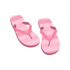 pair of pink shoes isolated on white background
