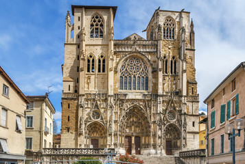 Vienne Cathedral, France - obrazy, fototapety, plakaty