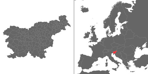 Obraz premium Map with location