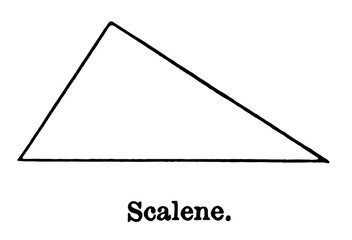 Scalene Triangle vintage illustration.