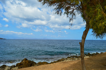 Coastline in greece