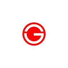 G letter initial icon logo design vector template
