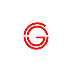 G letter initial icon logo design vector template