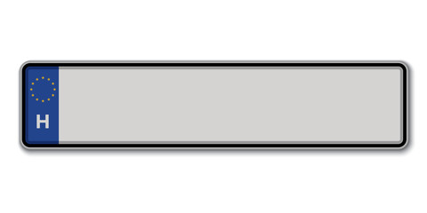 Car number plate hungary