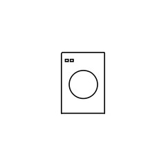 Washing machine icon. Cleaning equipment symbol