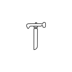 Hammer icon. Construction tool icon. Build worker equipment sign