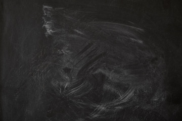 chalk stains on a blackboard in the middle