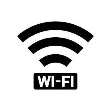 Wi-Fi icon, logo isolated on white background