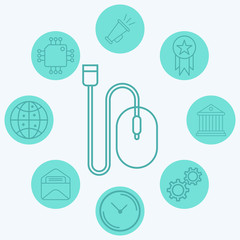 Mouse vector icon sign symbol