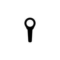 Pin icon. Map point symbol. Travel sign