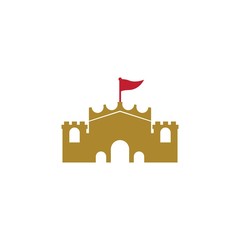 Fototapeta premium Castle logo template vector icon design