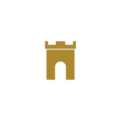 Castle logo template vector icon design