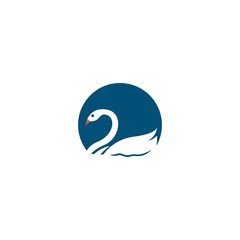 Swan logo template vector icon design