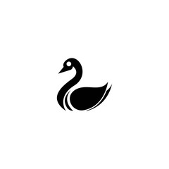 Swan logo template vector icon design