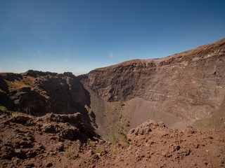 Fototapeta na wymiar Mount Vesuvius Crater, Volcano top