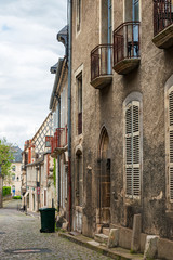 BOURGES, FRANCE - May 10, 2018: Street view of downtown in Bourges, France