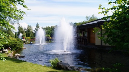 Obraz premium fountain in the park