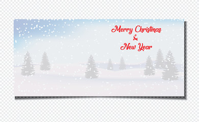 creative template banner, illustration vector merry christmas