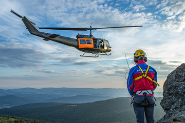 Bergwacht, Luftrettung mit Hubschrauber