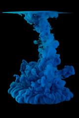 Color cloud of paint.
