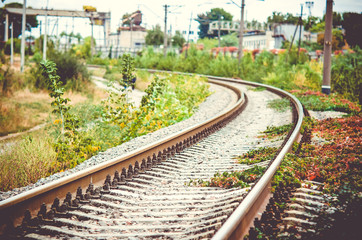 железная дорога, колея, рельсы, путь, ветка. 