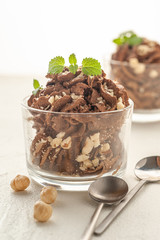 Chocolate mousse.