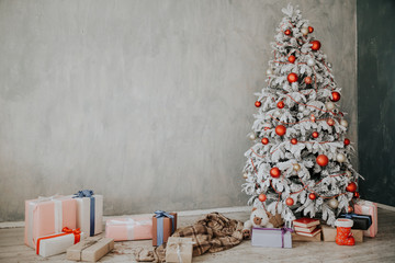Christmas Tree House Interior new year holiday gifts winter decor
