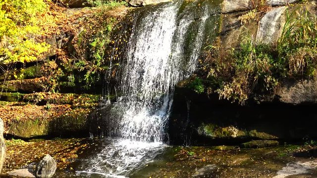 Waterfall in Sofievsky Park, Uman, Ukraine