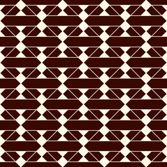 Ethnic style seamless pattern with geometric figures. Native americans ornamental abstract background. Tribal motif.