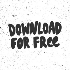 Download for free. Vector hand drawn illustration with cartoon lettering. 