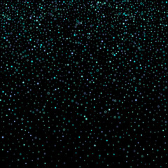 Blue, cyan, turquoise glitter stars, confetti.