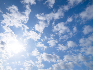 東京の青空と雲
