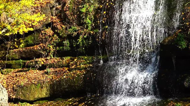 Waterfall in Sofievsky Park, Uman, Ukraine