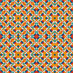 Overlapping rectangles and squares background. Seamless pattern design with repeated overlay geometric figures.