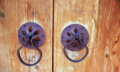 old wooden door