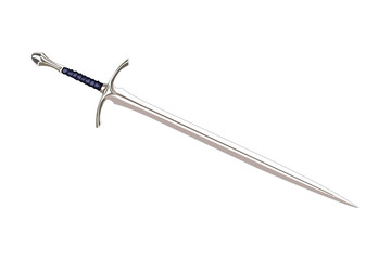 sword realistic vector illustration isolated