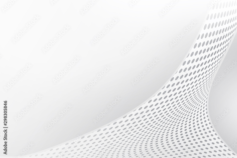 Aufkleber halftone white and grey background design concept. decorative web layout