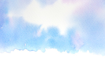 Abstract background image of sea with watercolor