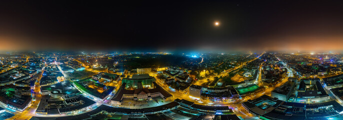 City of Kassel Germany 360° air-nightpano