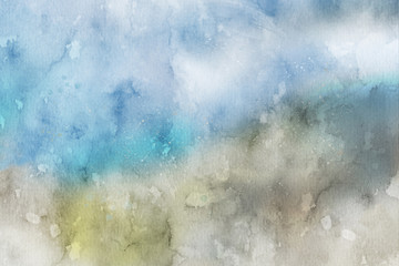 Abstract colorful watercolor for background. Creative abstract painted background, wallpaper, texture.