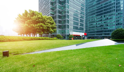 Concept of urban construction office in construction business district