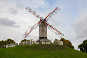 Bruges, Belgium, windmills