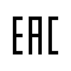 EAC sign vector illustration symbol. Eurasian conformity mark symbol.