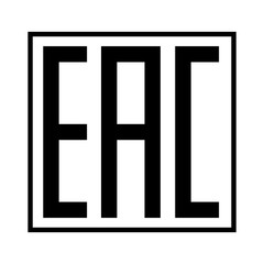 EAC sign vector illustration symbol. Eurasian conformity mark symbol.
