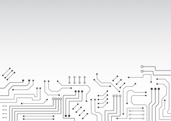 High tech technology geometric