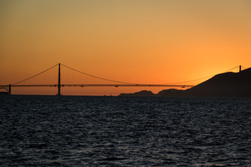 Golden Gate Bridge, San Francisco, at sunset