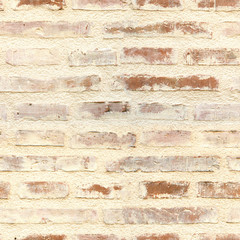 Seamless Texture of Warm Light Red Brick Wall from Seville, Spain