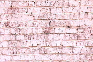 Abstract pink background with structural brickwork